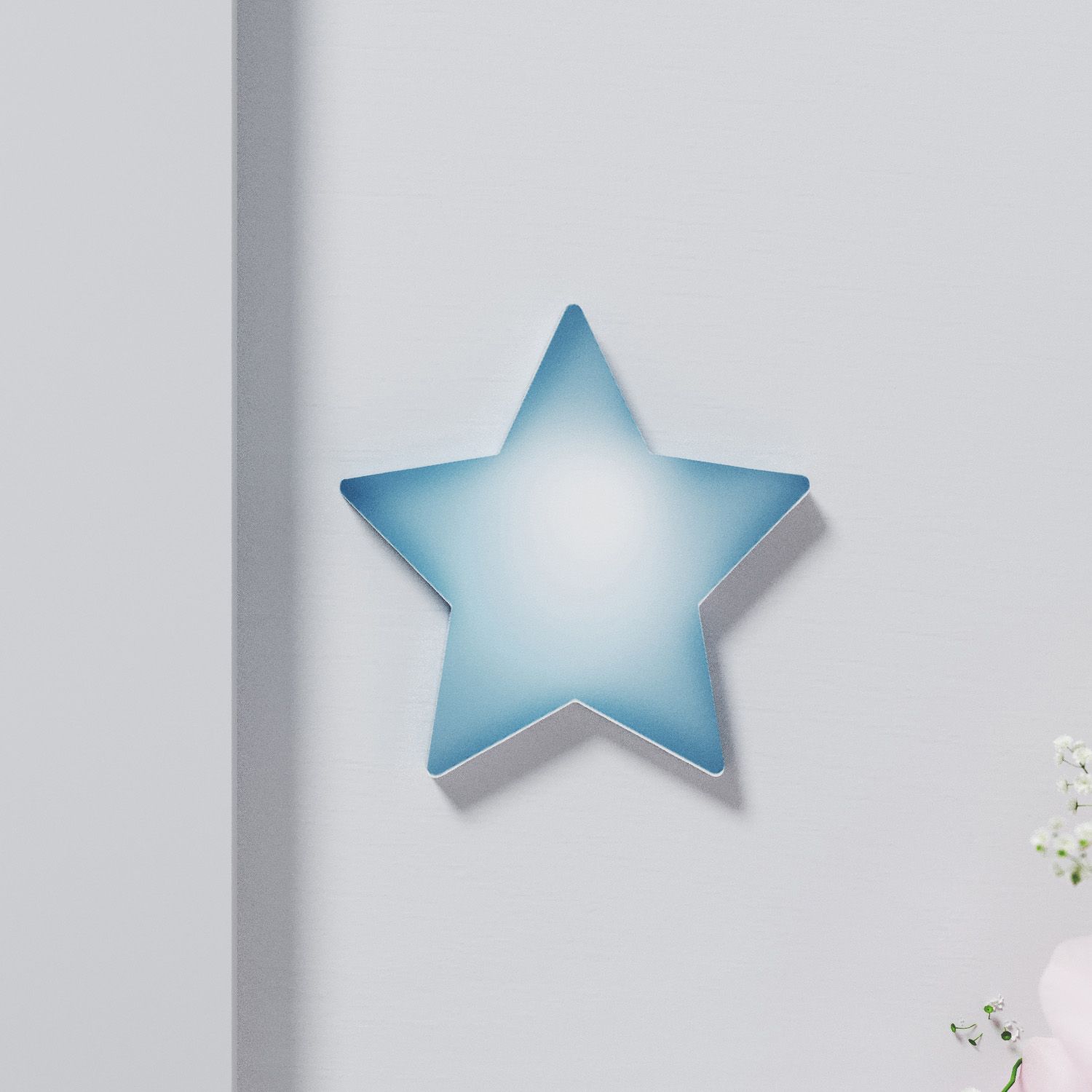 Adesivo de Parede Estrela Azul 7cm