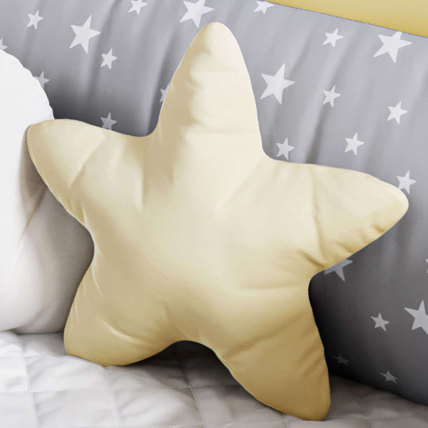 Almofada Estrelinha Amarelo 30cm