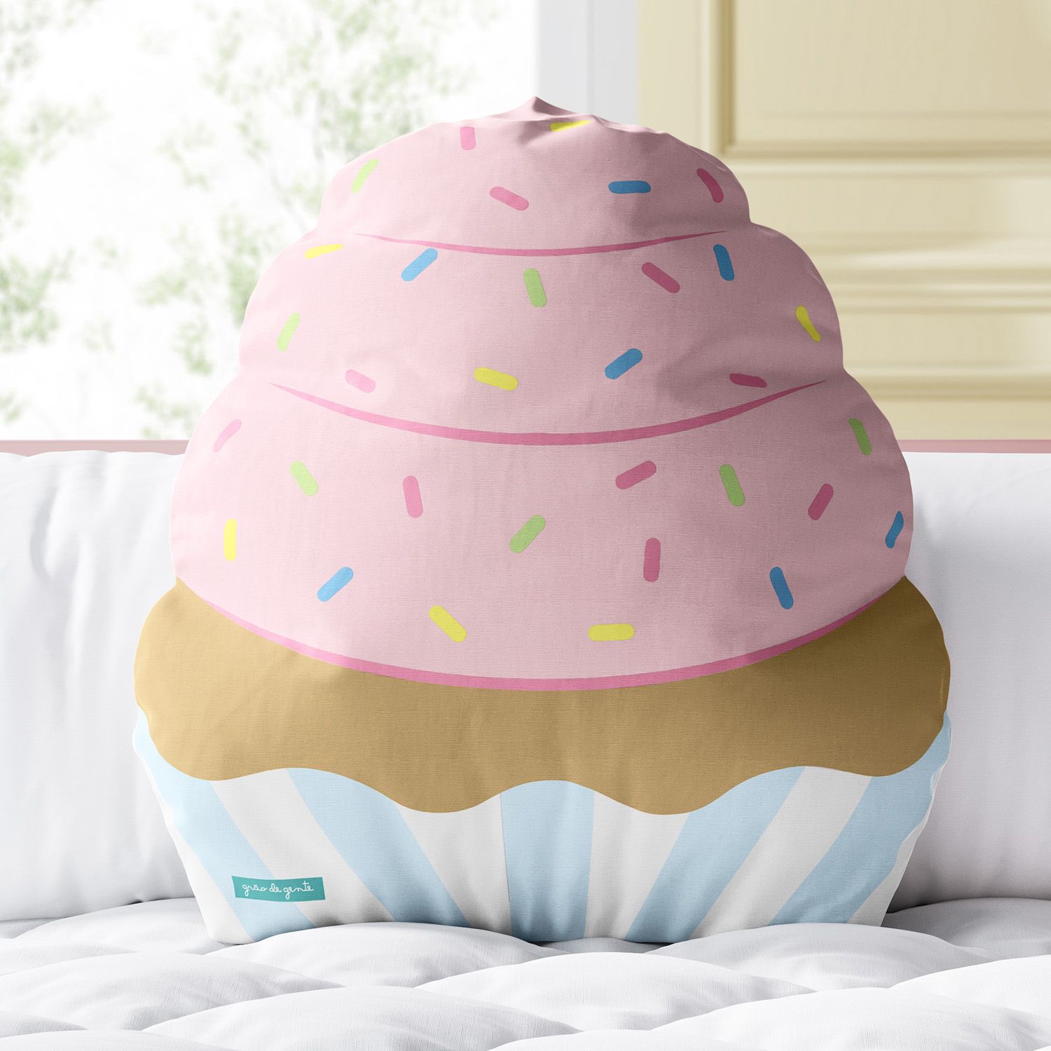 Almofada Cupcake Doce Sonho 33cm