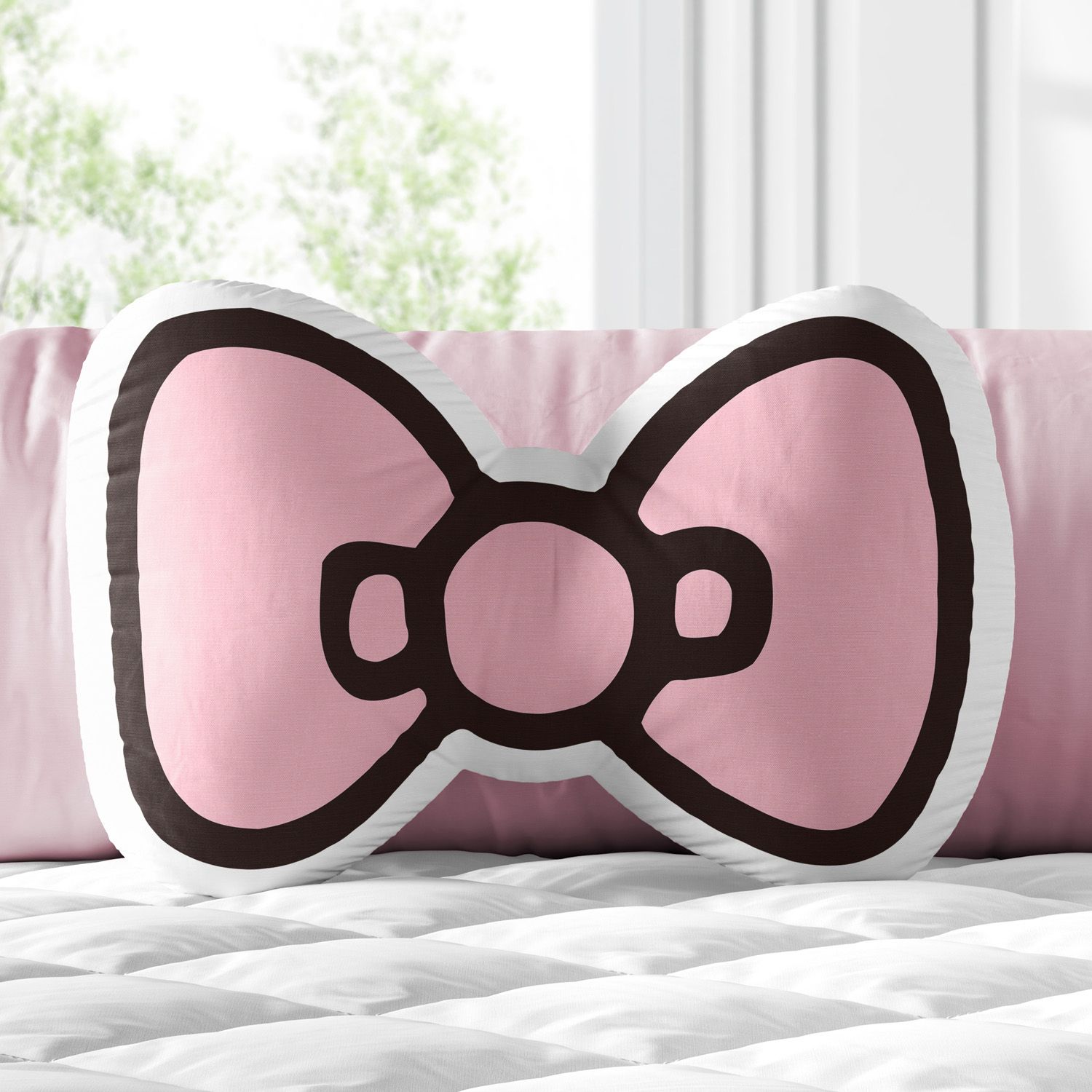 Almofada Rosa Laço Hello Kitty 32cm