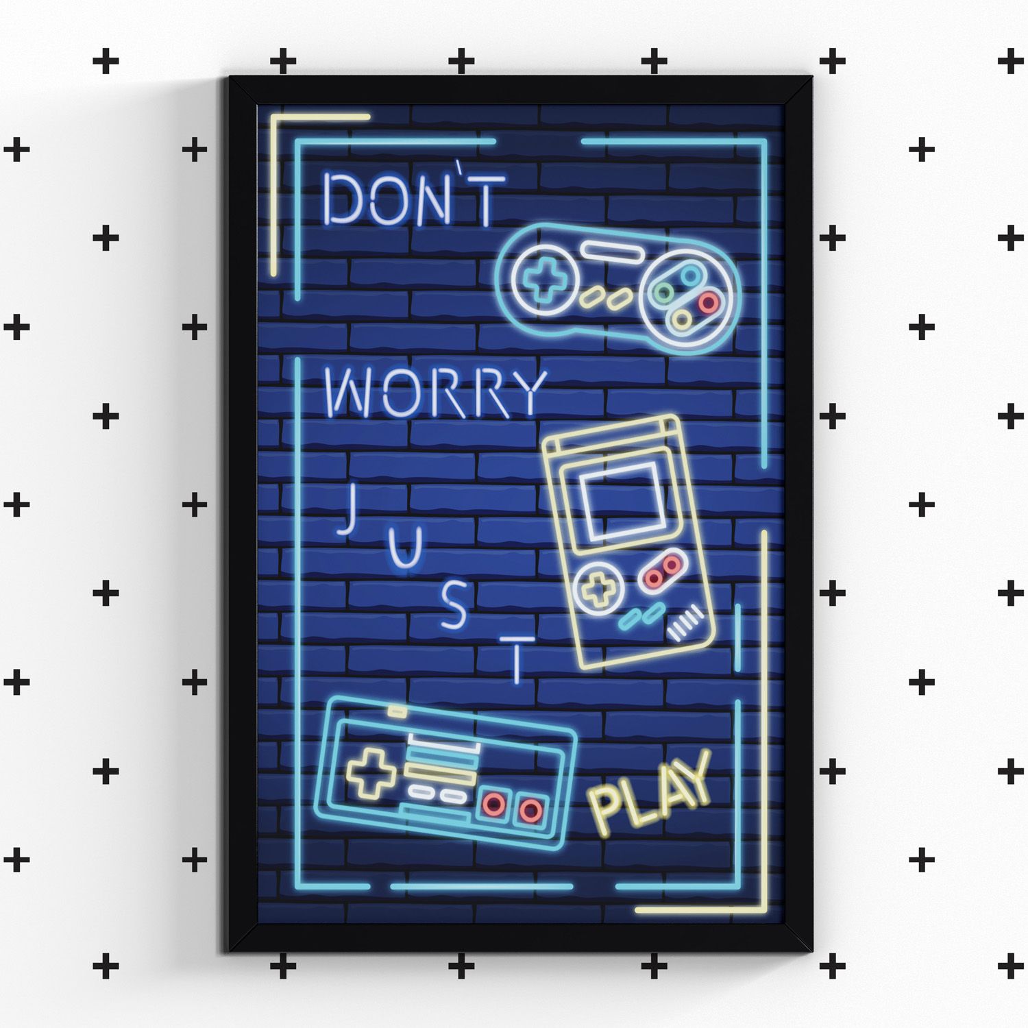 Quadro Gamer Don’t Worry Just Play 60cm