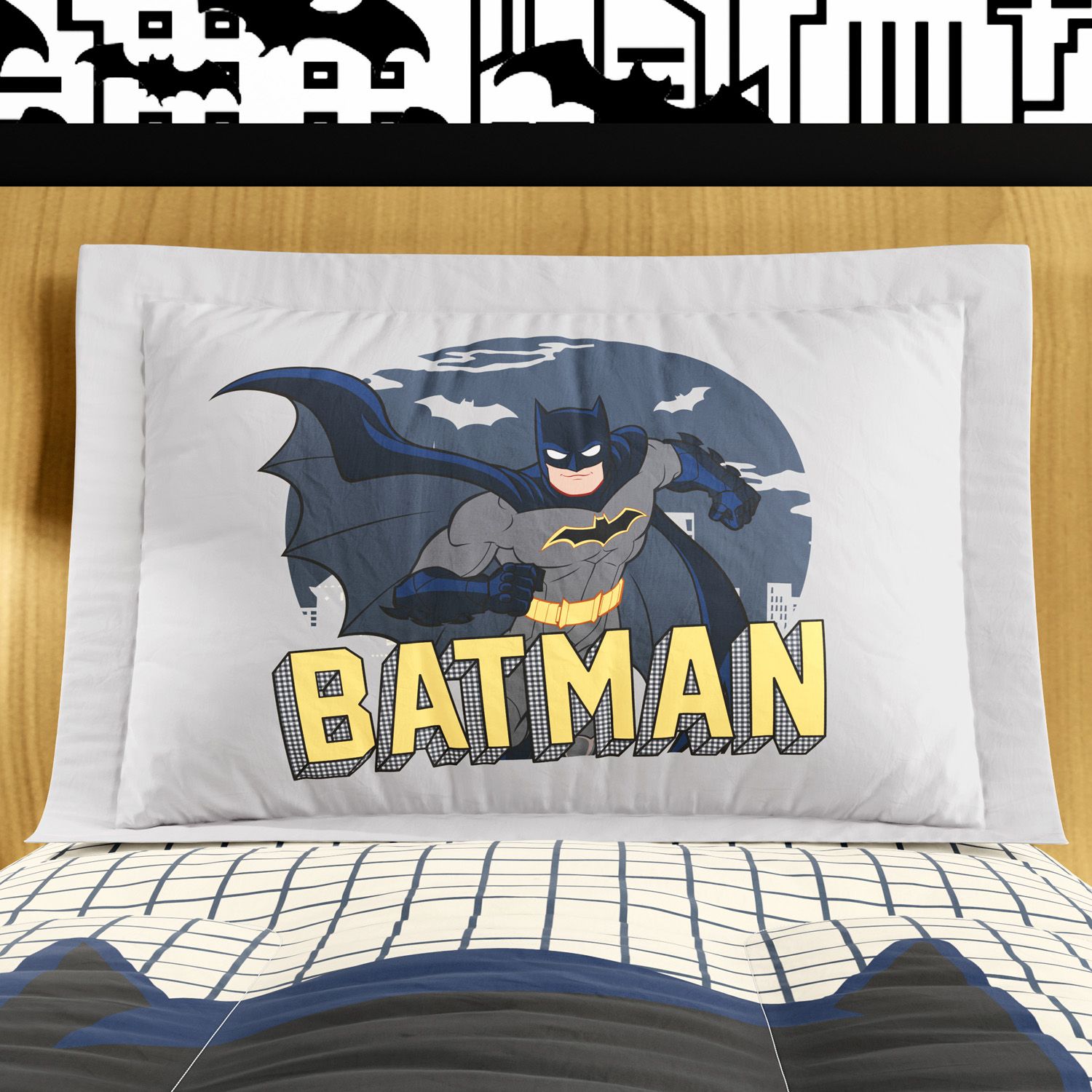 Fronha de Travesseiro Infantil Solteiro Batman