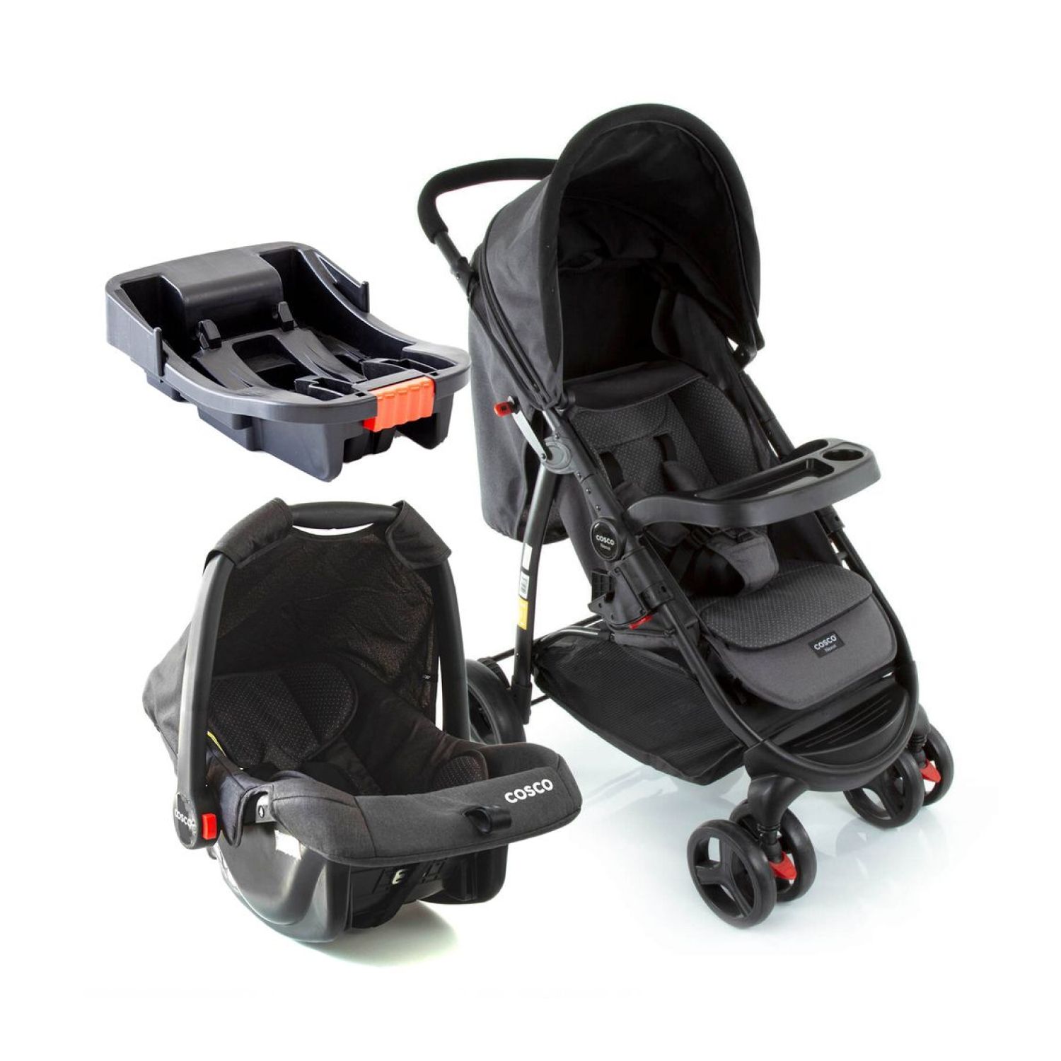 Carrinho de Bebê Travel System Nexus 3.0 Trio Preto Poá