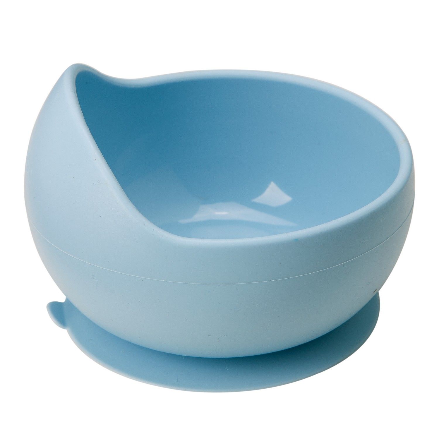 Bowl de Silicone com Ventosa Azul